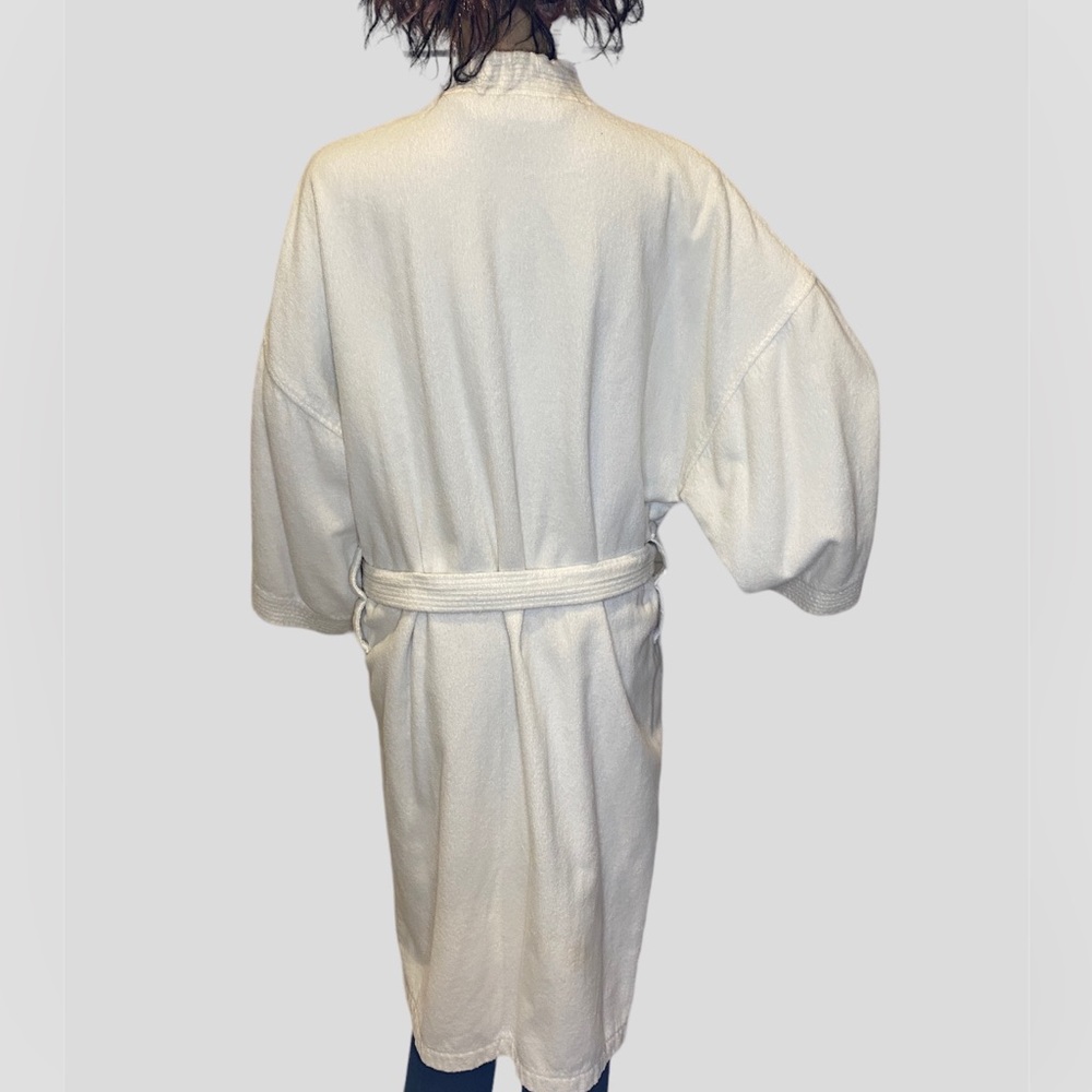 Vintage M&M's M&M Embroidered Characters White Terry Cloth Robe OSFM VGC - Picture 3 of 4